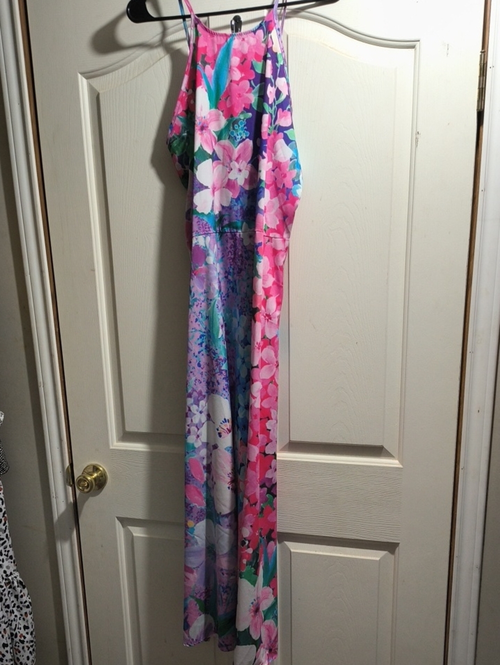 Floral Maxi Sundress - Pink, Purple & Turquoise - Picture 1 of 3